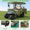 image:image10L0L Golf Cart Enclosure 4 Passenger 86 Extended Roof for Yamaha Club Car Tempo Onward EZGO 4Seater 600D Waterproof Rain CoverTransparent Tail Light Panel 4Sided Clear WindowsCamo