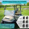 image:image10L0L Golf Cart Mirror No Drilling Side Mirrors with Blind Spot Mirrors Universal for Yamaha Club Car EZGO Folding Side Rear View Mirrors Adjustable 180 Degree HD GlassOnly Side Mirrors