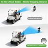 image:image10L0L Golf Cart Mirror No Drilling Side Mirrors with Blind Spot Mirrors Universal for Yamaha Club Car EZGO Folding Side Rear View Mirrors Adjustable 180 Degree HD GlassSide Mirrors  Blind Spot Mirrors