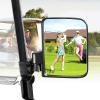 image:image10L0L Golf Cart Mirror No Drilling Side Mirrors with Blind Spot Mirrors Universal for Yamaha Club Car EZGO Folding Side Rear View Mirrors Adjustable 180 Degree HD GlassOnly Side Mirrors
