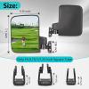 image:image10L0L Golf Cart Mirror No Drilling Side Mirrors with Blind Spot Mirrors Universal for Yamaha Club Car EZGO Folding Side Rear View Mirrors Adjustable 180 Degree HD GlassOnly Side Mirrors