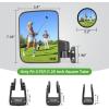 image:image10L0L Golf Cart Mirror No Drilling Side Mirrors with Blind Spot Mirrors Universal for Yamaha Club Car EZGO Folding Side Rear View Mirrors Adjustable 180 Degree HD GlassSide Mirrors  Blind Spot Mirrors