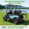 image:image10L0L Golf Cart Rear Seat Kit for Club Car PrecedentTempoOnward 2004Up  Back Flip Seat with HighDensity Foam Cushions  Fold Down Rear Seat  Includes Free 4 Passenger Golf Cart Cargo NetBlack Cushions