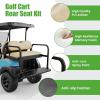 image:image10L0L Golf Cart Rear Seat Kit for Club Car PrecedentTempoOnward 2004Up  Back Flip Seat with HighDensity Foam Cushions  Fold Down Rear Seat  Includes Free 4 Passenger Golf Cart Cargo NetBeige Cushions
