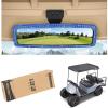 image:image10L0L Bling Rhinestone Golf Cart Mirror for Yamaha EZGO Club Car Universal 360 Adjustable Crystal Diamond Rear View Mirror with Wide Angle View Shatterproof Glass Lens Easy InstallationBlue