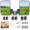 image:image10L0L Golf Cart Mirror No Drilling Side Mirrors with Blind Spot Mirrors Universal for Yamaha Club Car EZGO Folding Side Rear View Mirrors Adjustable 180 Degree HD GlassOnly Side Mirrors