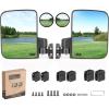 image:image10L0L Golf Cart Mirror No Drilling Side Mirrors with Blind Spot Mirrors Universal for Yamaha Club Car EZGO Folding Side Rear View Mirrors Adjustable 180 Degree HD GlassSide Mirrors  Blind Spot Mirrors