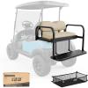image:image10L0L Golf Cart Rear Seat Kit for Club Car PrecedentTempoOnward 2004Up  Back Flip Seat with HighDensity Foam Cushions  Fold Down Rear Seat  Includes Free 4 Passenger Golf Cart Cargo NetBeige Cushions