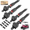 image:image10L0L 4 PCS Universal Retractable Golf Cart Seat Belts Kit for Yamaha Club Car EZGO GoKart ATV UTV etc Fits Installed in Front or Rear Seat Not Include Bracket