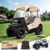 image:image10L0L Deluxe 2 Passenger Golf Cart Enclosure for Club Car PrecedentOnward amp Tempo Waterproof Windproof Portable Transparent Golf Cart Rain Enclosures Storage Cover  57 Roof FitBeige