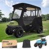 image:image10L0L Deluxe 2 Passenger Golf Cart Enclosure for Club Car PrecedentOnward amp Tempo Waterproof Windproof Portable Transparent Golf Cart Rain Enclosures Storage Cover  57 Roof FitBlack