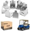 image:image10L0L Golf Cart Wheel Covers Hub Caps for YamahaClub CAREZGO Club Car 8 Set of 4Sliver stainless steel clips