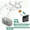 image:image10L0L Golf Cart Bag Rack Strap Buckle 2Pack for Yamaha G16 G19 G22 G29 OEM Part BGR3202 JN6K838000 BP3057 202IC