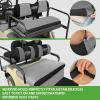 image:image10L0L Golf Cart Front amp Rear Seat Covers Full Set for Yamaha G2 G8 G9 G11 G14 G16 G19 G20 G21 G22 amp Club Car DS Pre2000 Tomberlin Emerge E2 EZGO Marathon Fits 4 Passenger Seat Golf CartGrayBlack