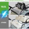 image:image10L0L Golf Cart Front amp Rear Seat Covers Full Set for Yamaha G2 G8 G9 G11 G14 G16 G19 G20 G21 G22 amp Club Car DS Pre2000 Tomberlin Emerge E2 EZGO Marathon Fits 4 Passenger Seat Golf CartGrayBlack