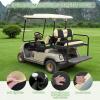 image:image10L0L Golf Cart Front amp Rear Seat Covers Full Set for Yamaha G2 G8 G9 G11 G14 G16 G19 G20 G21 G22 amp Club Car DS Pre2000 Tomberlin Emerge E2 EZGO Marathon Fits 4 Passenger Seat Golf CartBeigeBlack
