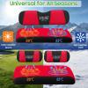 image:image10L0L Golf Cart Front amp Rear Seat Covers Full Set for Yamaha G2 G8 G9 G11 G14 G16 G19 G20 G21 G22 amp Club Car DS Pre2000 Tomberlin Emerge E2 EZGO Marathon Fits 4 Passenger Seat Golf CartRedBlack