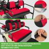 image:image10L0L Golf Cart Front amp Rear Seat Covers Full Set for Yamaha G2 G8 G9 G11 G14 G16 G19 G20 G21 G22 amp Club Car DS Pre2000 Tomberlin Emerge E2 EZGO Marathon Fits 4 Passenger Seat Golf CartRedBlack