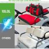 image:image10L0L Golf Cart Front amp Rear Seat Covers Full Set for Yamaha G2 G8 G9 G11 G14 G16 G19 G20 G21 G22 amp Club Car DS Pre2000 Tomberlin Emerge E2 EZGO Marathon Fits 4 Passenger Seat Golf CartRedBlack