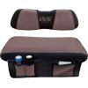 image:image10L0L Front Seat Cover for Club Car Precedent  Backrest Cover Made W 3D Air Mesh Polyester Fabric Grey BlackGrey  Black
