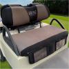 image:image10L0L Front Seat Cover for Club Car Precedent  Backrest Cover Made W 3D Air Mesh Polyester Fabric Grey BlackGrey  Black