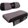 image:image10L0L Front Seat Cover for Club Car Precedent  Backrest Cover Made W 3D Air Mesh Polyester Fabric Grey BlackGrey  Black