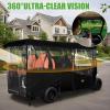 image:image10L0L Golf Cart Enclosures Fits 6 Passenger Golf Cart Rain Cover 600D Waterproof Driving Enclosure with Clear PVC Windshield for Extended Roof Golf642 Seats for 122L