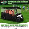 image:image10L0L Golf Cart Enclosures Fits 6 Passenger Golf Cart Rain Cover 600D Waterproof Driving Enclosure with Clear PVC Windshield for Extended Roof Golf642 Seats for 122L