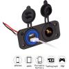 image:image10L0L 12V Dual USB Socket Cigarette Lighter Socket Power Outlet for Yamaha EZGO Club Car Golf Cart UTV Boat RV Car Truck