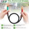 image:image10L0L Golf Cart Battery Cable Set for Yamaha G19 48V 5Piece 4 Gauge Battery Cables 2 x 8  3 x 155 Copper Lugs Flexible PVC Insulated Replaces 4BG19 BAT1019A BAT1024 6303A 17378