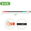 image:image10L0L Battery Cables for Yamaha G2 G8 G9 36V amp Club Car DS 36V 48V Golf Cart  14 Long 4 Gauge Set of 5 PCS25 mm
