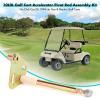 image:image10L0L Golf Cart Accelerator Pivot Rod Assembly Kit Compatible with Club Car DS Gas amp Electric Golf Carts Years 1996 Up Replaces 1017325 101206001 102026001