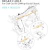 image:imageGolf Cart Brake Cable Sets for Club Car DS 2000up 42in Golf Cart Brake Cable Kits OEM 102022101