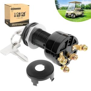 image:image10L0L 12 Volt Ignition Key Switch for Club Car DS Limo Turf Carryall 1 amp 2 1996up Gas Golf Cart OEM 101826301 1012505