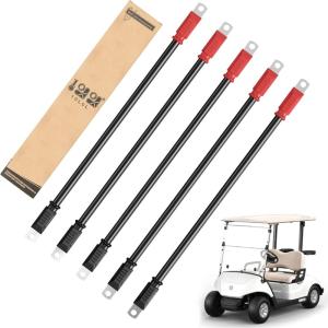 image:image10L0L Battery Cables for Yamaha G2 G8 G9 36V amp Club Car DS 36V 48V Golf Cart  14 Long 4 Gauge Set of 5 PCS16 mm