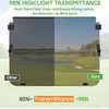 image:image10L0L Golf Cart Windshield Compatible with Yamaha G22 20032006 5mm Polycarbonate Front Windshield for Gas amp Electric Models ImpactResistant Split Folding Replacement Hardware IncludedTinted