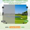 image:image10L0L Golf Cart Windshield Compatible with Yamaha G22 20032006 5mm Polycarbonate Front Windshield for Gas amp Electric Models ImpactResistant Split Folding Replacement Hardware IncludedClear