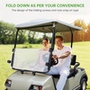 image:image10L0L Golf Cart Windshield Compatible with Yamaha G22 20032006 5mm Polycarbonate Front Windshield for Gas amp Electric Models ImpactResistant Split Folding Replacement Hardware IncludedTransparent