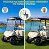 image:image10L0L Golf Cart Windshield Compatible with Yamaha G22 20032006 5mm Polycarbonate Front Windshield for Gas amp Electric Models ImpactResistant Split Folding Replacement Hardware IncludedClear