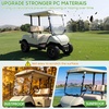 image:image10L0L Golf Cart Windshield Compatible with Yamaha G22 20032006 5mm Polycarbonate Front Windshield for Gas amp Electric Models ImpactResistant Split Folding Replacement Hardware IncludedClear