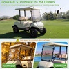 image:image10L0L Golf Cart Windshield Compatible with Yamaha G22 20032006 5mm Polycarbonate Front Windshield for Gas amp Electric Models ImpactResistant Split Folding Replacement Hardware IncludedTinted