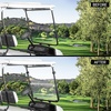 image:image10L0L Golf Cart Windshield Compatible with Yamaha G22 20032006 5mm Polycarbonate Front Windshield for Gas amp Electric Models ImpactResistant Split Folding Replacement Hardware IncludedTransparent