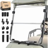 image:image10L0L Golf Cart Windshield Compatible with Yamaha G22 20032006 5mm Polycarbonate Front Windshield for Gas amp Electric Models ImpactResistant Split Folding Replacement Hardware IncludedClear